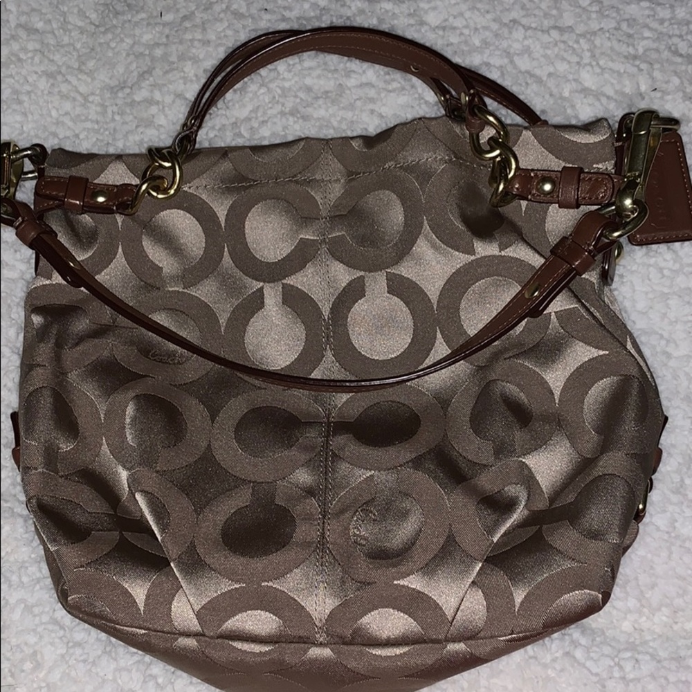 Coach Brooke sateen hobo purse